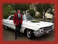 Elvis with Cadillac on Tour